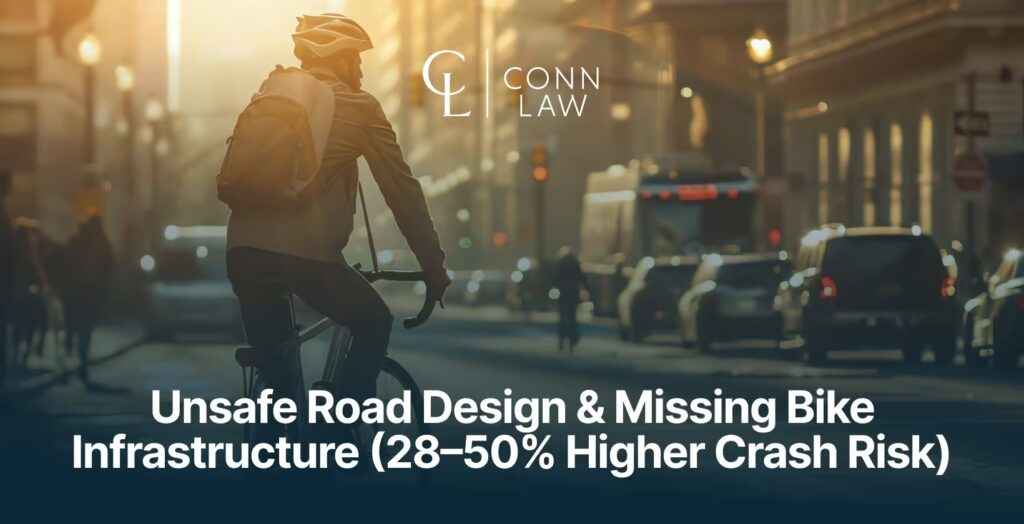 6. inadequate bike lanes or unsafe road design