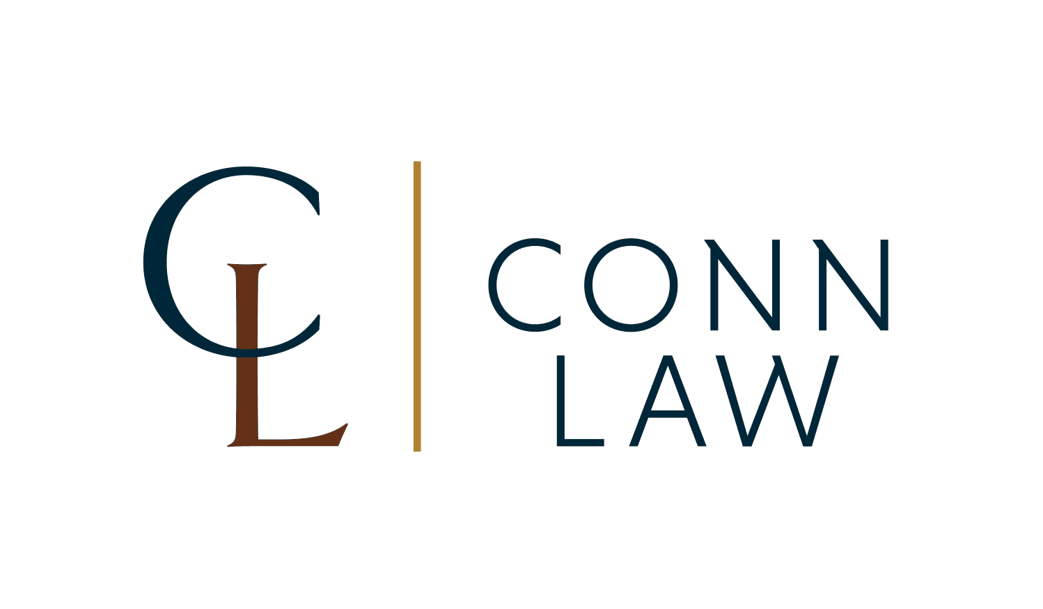 Professional Conn Law firm logo emphasizing legal services and expertise.