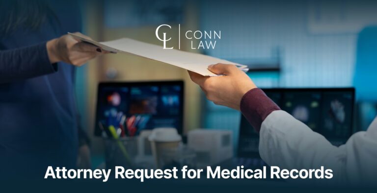Attorney requesting a client's medical records for a personal injury claim